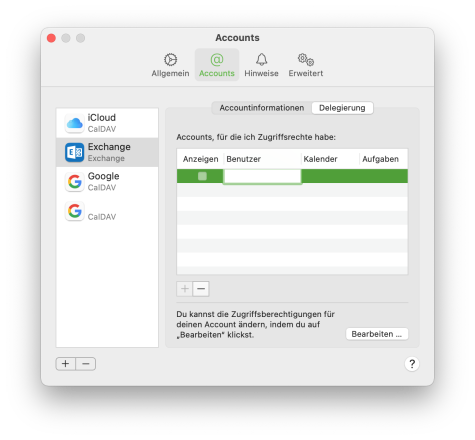 Screenshot MacMail Einstellungen