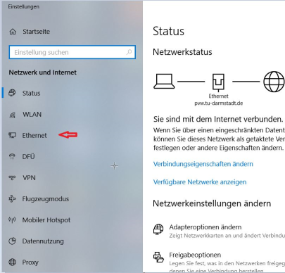 W10 Einstellungen starten