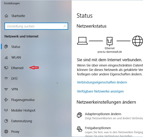 W10 Einstellungen starten
