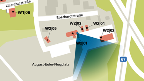 Lageplan Webcam Flugfeld Griesheim