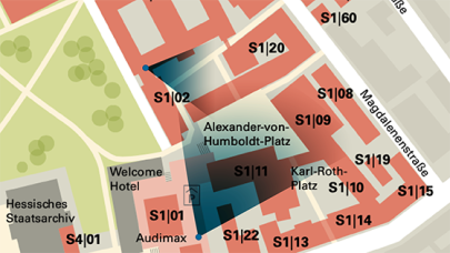 Lageplan Webcams ULB