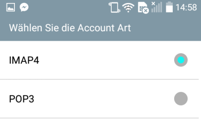 Einrichten der Linux-Mailbox unter Android - Schritt 3