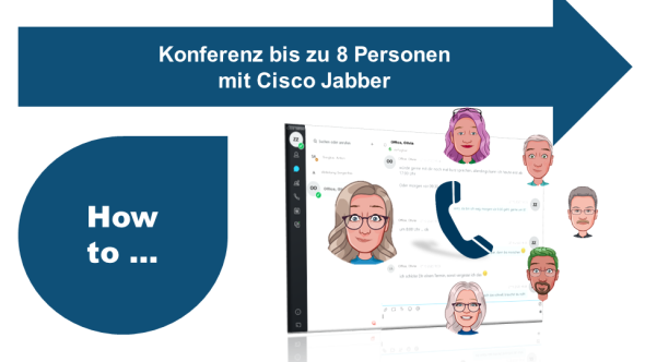 Cisco Jabber Standbild Video: Konferenz mit bis zu 8 Personen