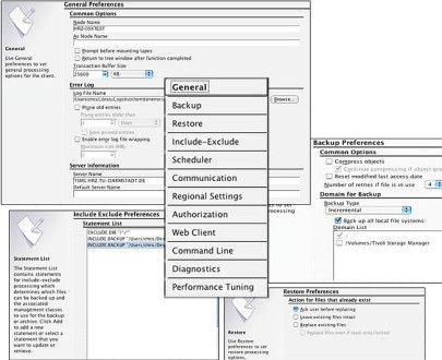 Screenshot: Einstellungen unter macOS