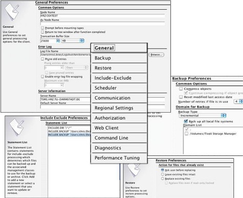 Screenshot: Einstellungen unter macOS