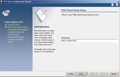 Screenshot: Konfiguration unter Windows