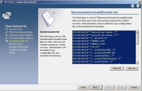 Screenshot: Konfiguration unter Windows