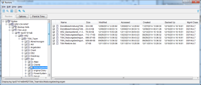 Screenshot: Restore unter Windows - 3