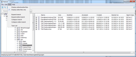 Screenshot: Restore unter Windows - 4